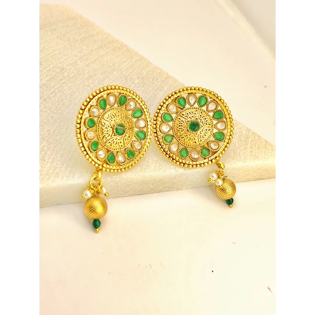Antique Gold Plated Earing